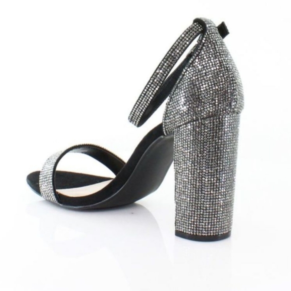 Steve Madden Carrson Crystal Rhinestone Block Heel Sandals 7 - Picture 12 of 14